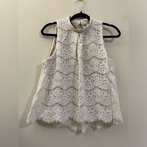Love, Fire Lace Sleeveless‎ Swing Top - M